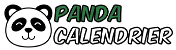 panda calendrier logo